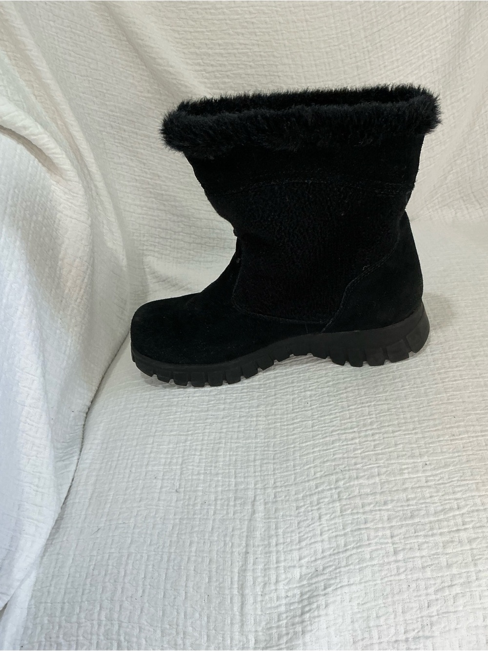 🤎 Sporto Polartec Black Leather Lined Women’s Boots Winter Boots - 9M - Picture 8 of 10